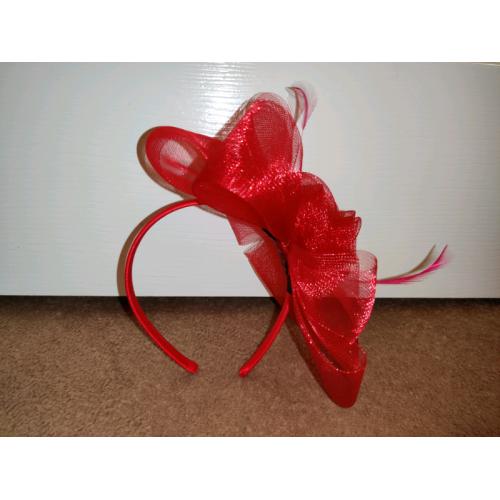 Red Band Fascinator