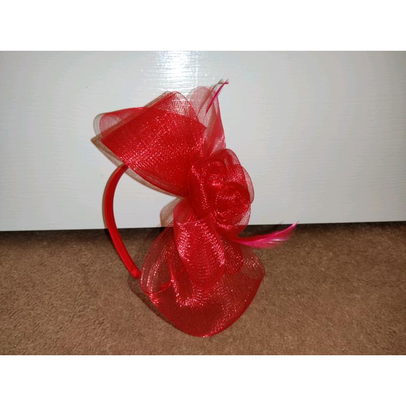 Red Band Fascinator