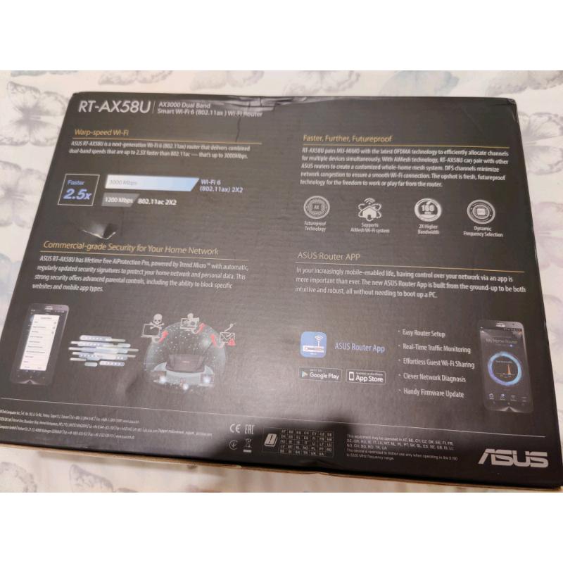 Asus RT-AX58u WiFi 6 router