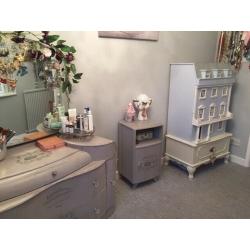 Hand painted bedroom furniture