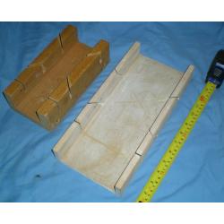 Emir 5" wooden mitre, coving mitre with instructions for cutting angles+regular 45angle mitre block.