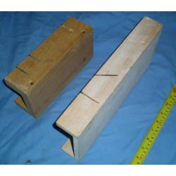 Emir 5" wooden mitre, coving mitre with instructions for cutting angles+regular 45angle mitre block.