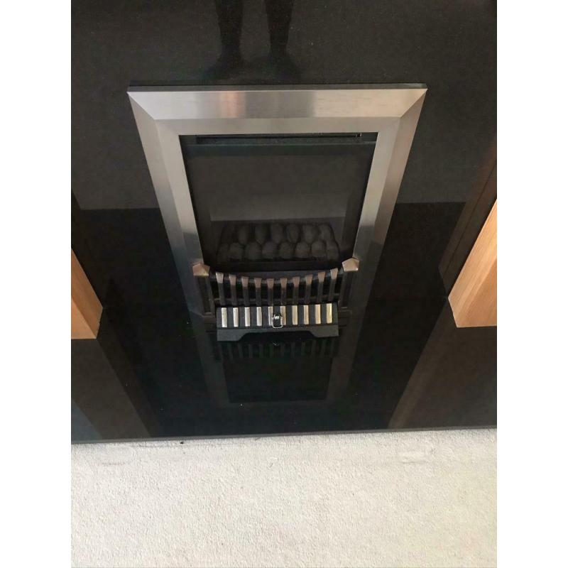 Gas fireplace and surround