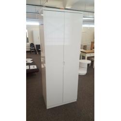 Manhattan White High Gloss 2 Door Wardrobe By Julian Bowen Can Deliver