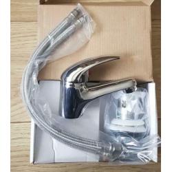 Turn Lever Action Mono Rio Basin Mixer Chrome Tap & Sprung Waste