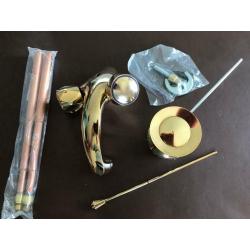 Mono basin mixer tap - Gold.