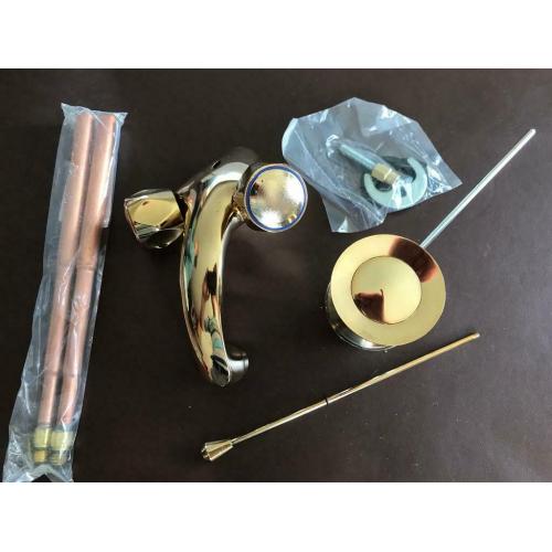 Mono basin mixer tap - Gold.