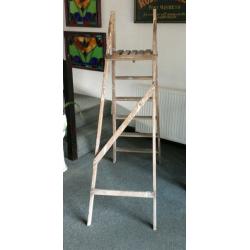 Vintage Wooden Step Ladders - Display Or Upcycle