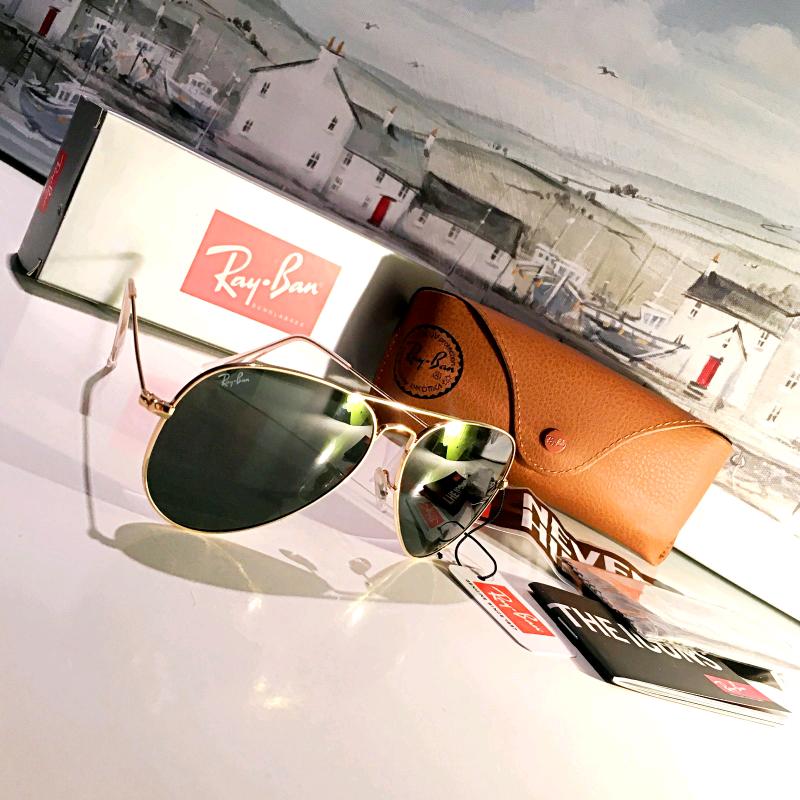 Ray-Ban Aviator Classic RB3026 GOLD Frame Sunglasses LENS GREEN gre
