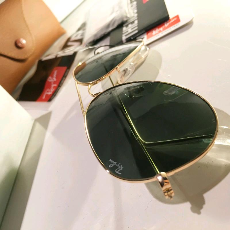 Ray-Ban Aviator Classic RB3026 GOLD Frame Sunglasses LENS GREEN gre