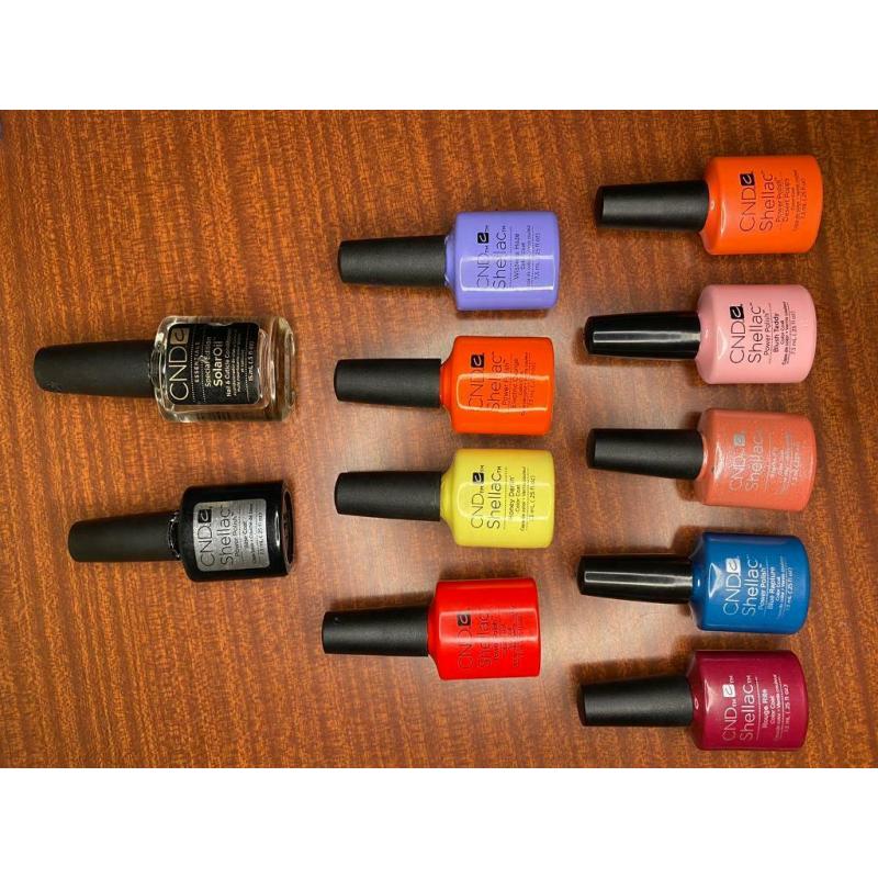 CND SHELLAC Gel Polish, Solar Oil and Base Coat