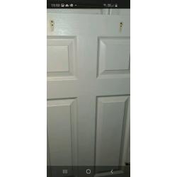 White bathroom door