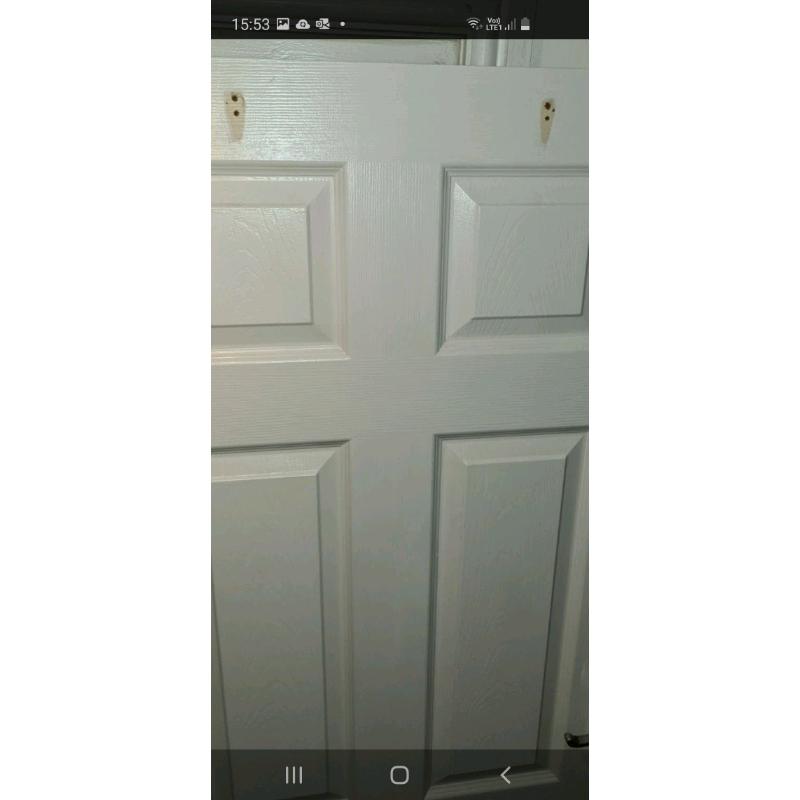 White bathroom door