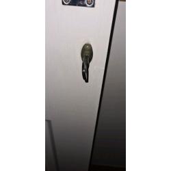 White bathroom door