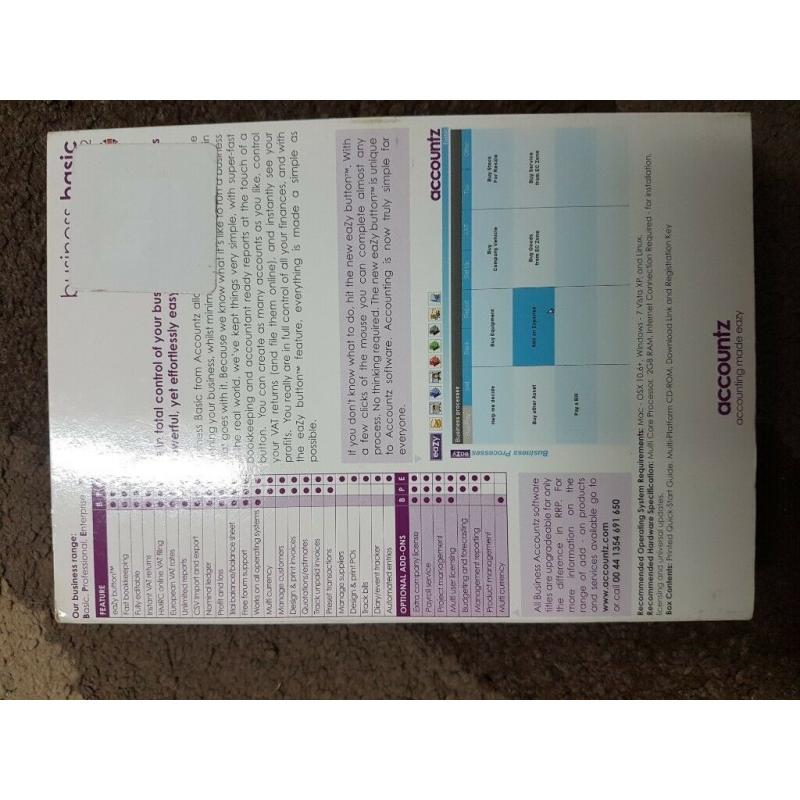 Business Accountz Basic PC/Mac/Linux Software Bookkeeping On Computer Windows