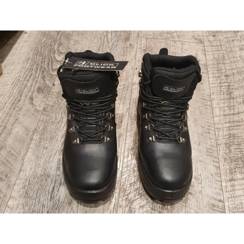 STEEL TOE INTERNAL METATARSAL SAFETY BOOT-BLACK-UNISEX-SIZE 5