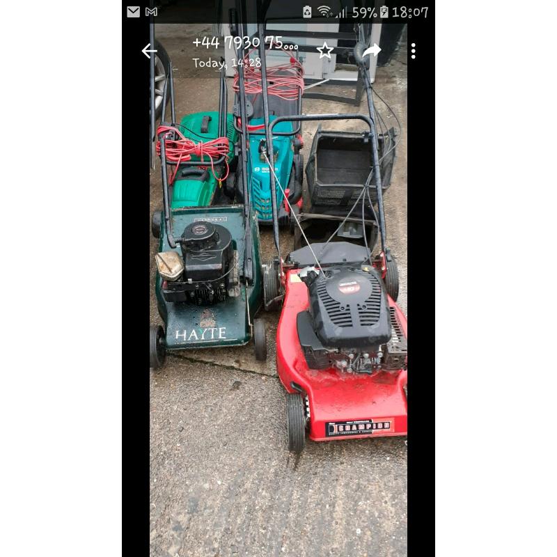 LAWNMOWERS X 4.