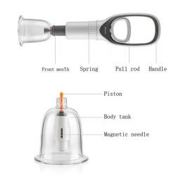 Acrylic Cupping Set with Pump (Hwato) - 12 pieces For sale