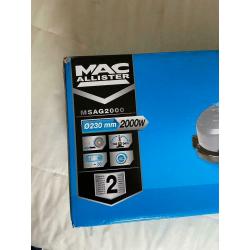 BNIB MacAllister Angle Grinder