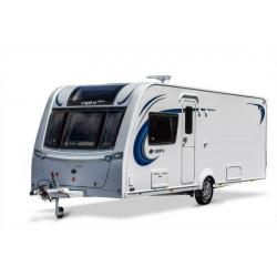 2020 Compass Caprio 554 4 berth caravan with fixed bed in the lake district