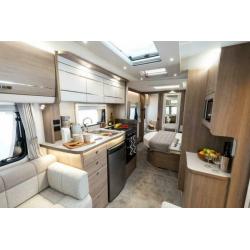 2020 Compass Caprio 554 4 berth caravan with fixed bed in the lake district