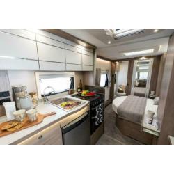 2020 Compass Caprio 554 4 berth caravan with fixed bed in the lake district
