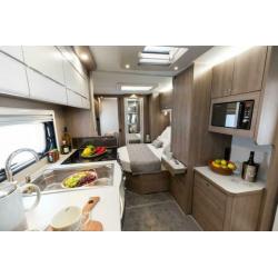2020 Compass Caprio 554 4 berth caravan with fixed bed in the lake district