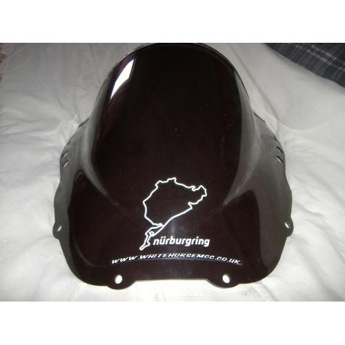 powerbronze double bubble smoked screen honda fireblade rrv/w/x