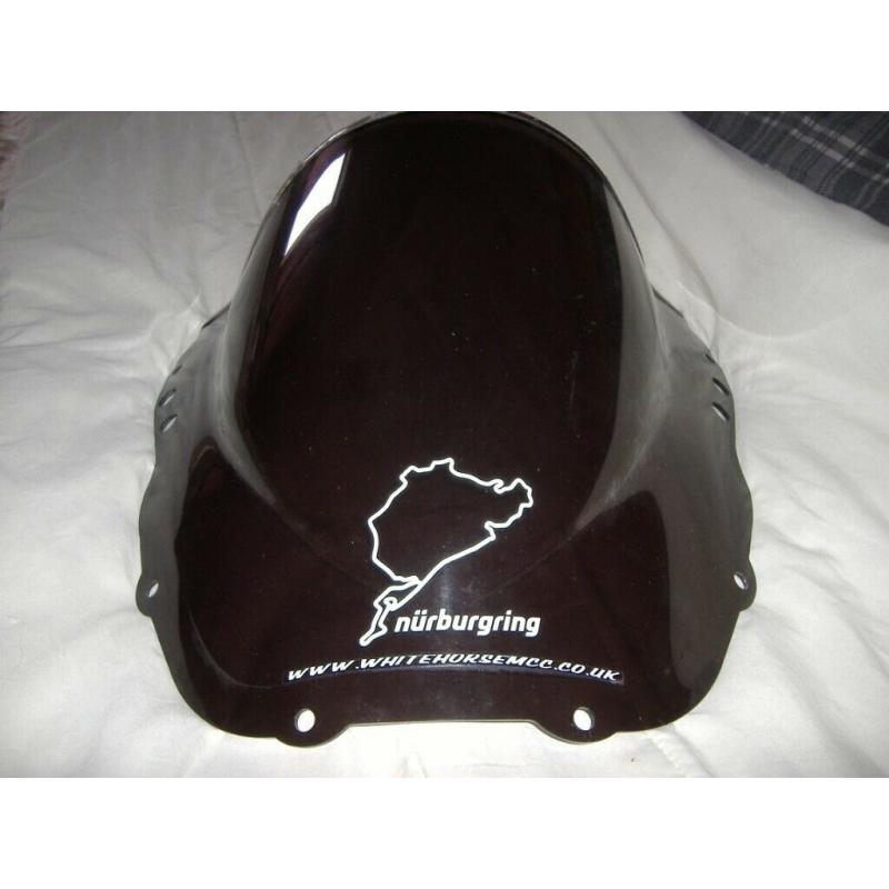 powerbronze double bubble smoked screen honda fireblade rrv/w/x