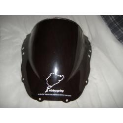 powerbronze double bubble smoked screen honda fireblade rrv/w/x