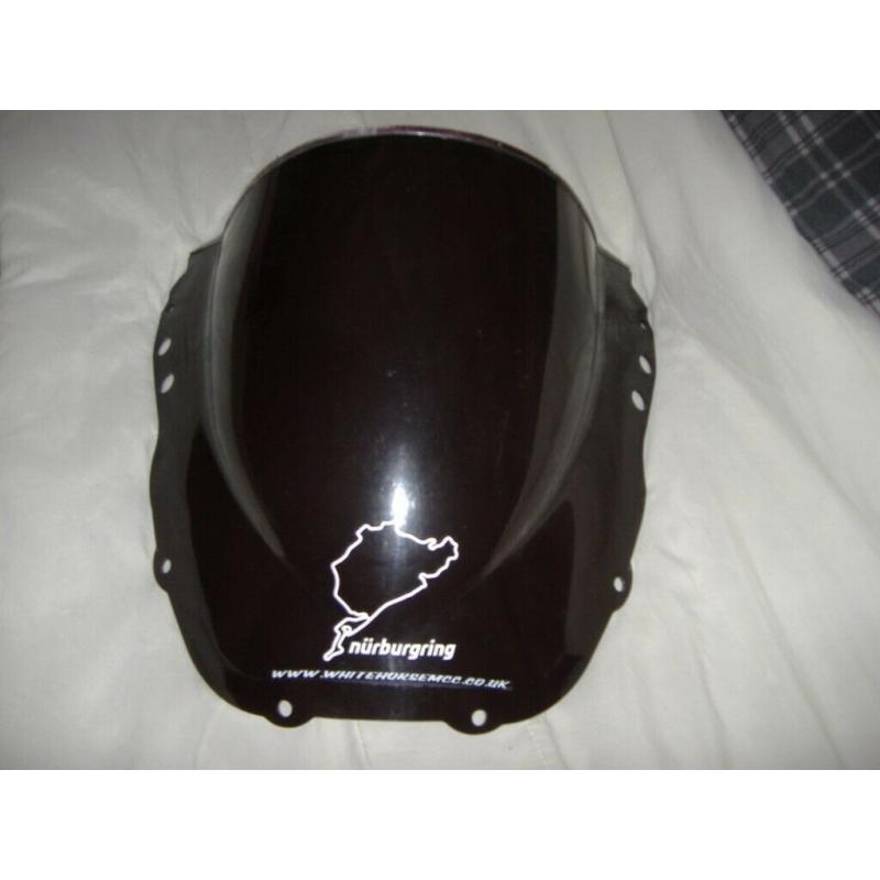 powerbronze double bubble smoked screen honda fireblade rrv/w/x