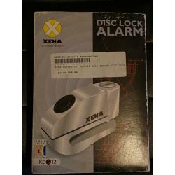 Xenia S10 alarmed motorbike motorcycle disc lock