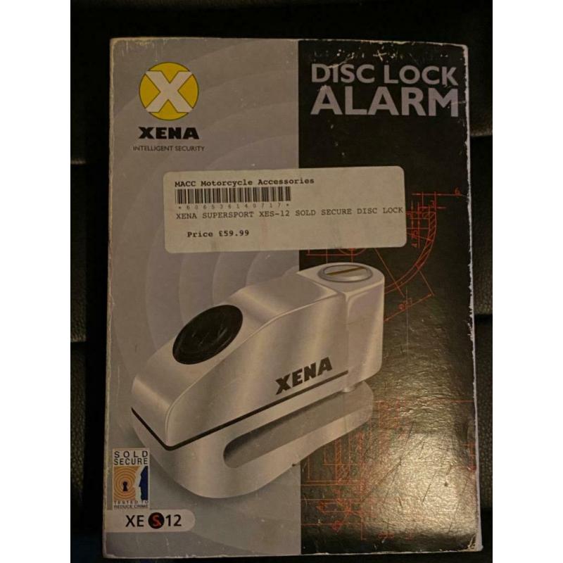 Xenia S10 alarmed motorbike motorcycle disc lock