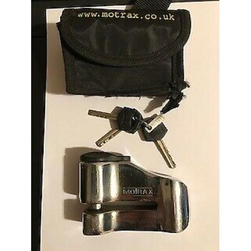 "MOTRAX" Motorcycle Brake Disc Lock.