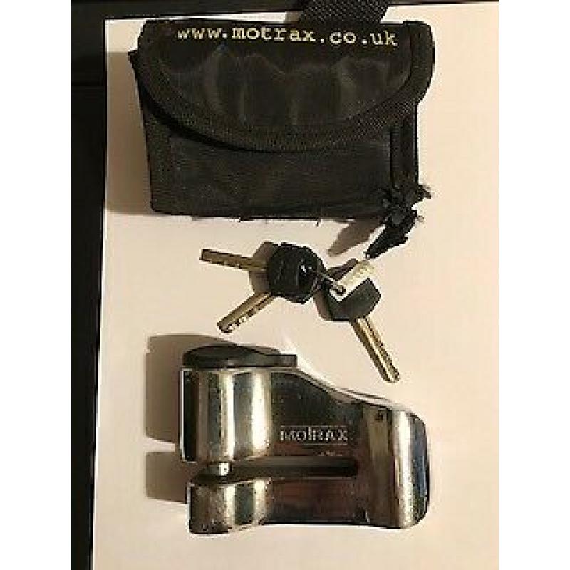 "MOTRAX" Motorcycle Brake Disc Lock.