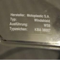 PUIG Universal Fly Screen Windshield - previously fitted to a Yamaha Y