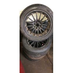Multi fit alloys for sale 4x new tyres