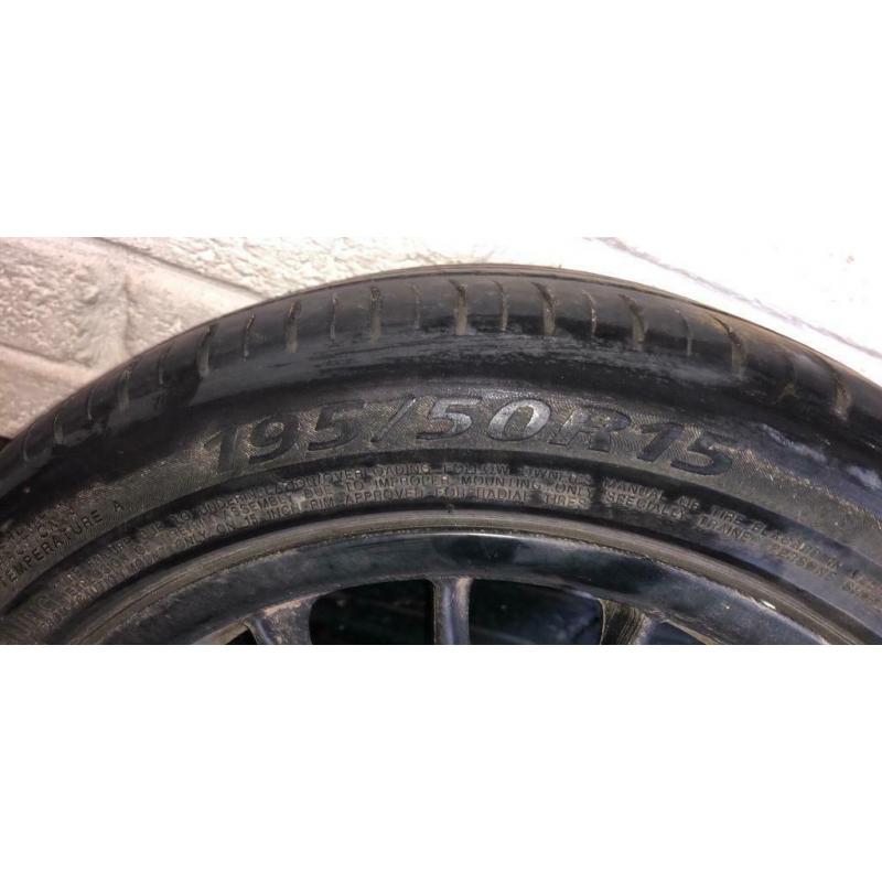 Multi fit alloys for sale 4x new tyres