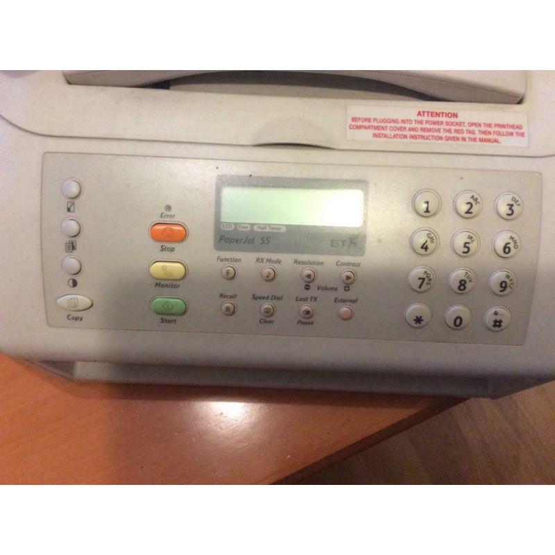 Fax machine answer phone, telephone BT make in excellent condition