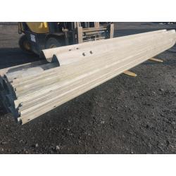 Ex motorway crash barriers ideal for cattle handling race tractor