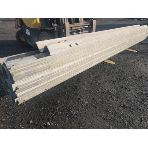 Ex motorway crash barriers ideal for cattle handling race tractor