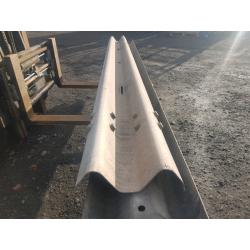 Ex motorway crash barriers ideal for cattle handling race tractor