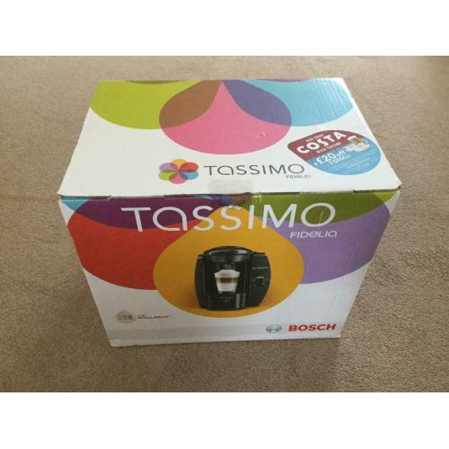 Tassimo Fidelia coffee pod maker in box