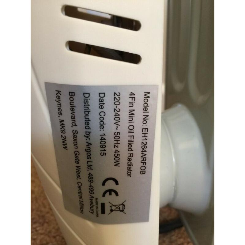 Small oil filled Radiator.