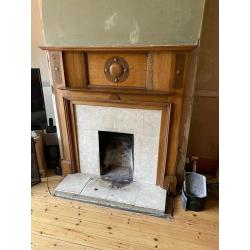 Oak fire surround