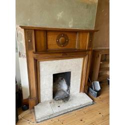 Oak fire surround