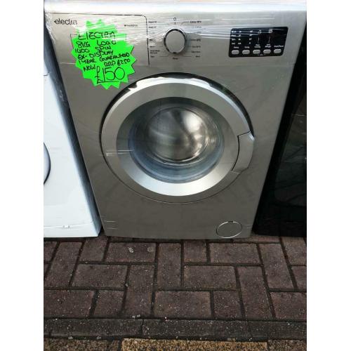 Ex display silver Electra 8kg load washing machine