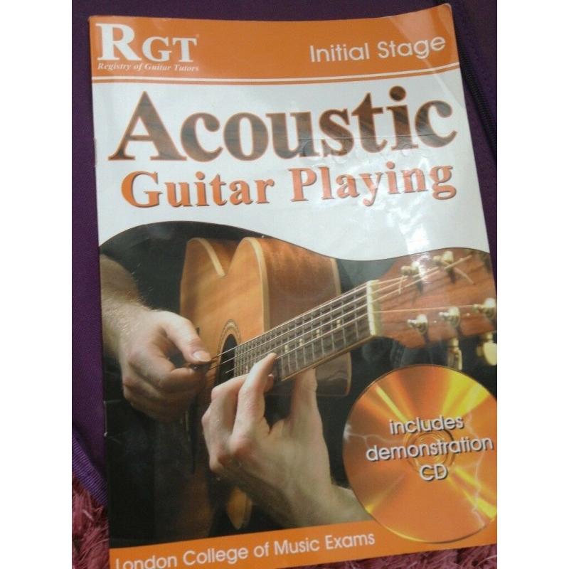 Acoustic guitar playing initial stage RGT book