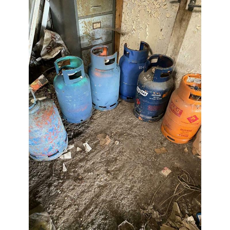13kg butane bottles empty patio gas