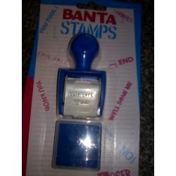 Banta stamps.